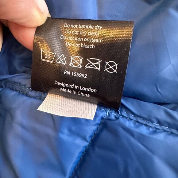 Cotes of London shirt puffer jacket Vibrant Blue Women's Puffer Jacket - Picture 12 of 15